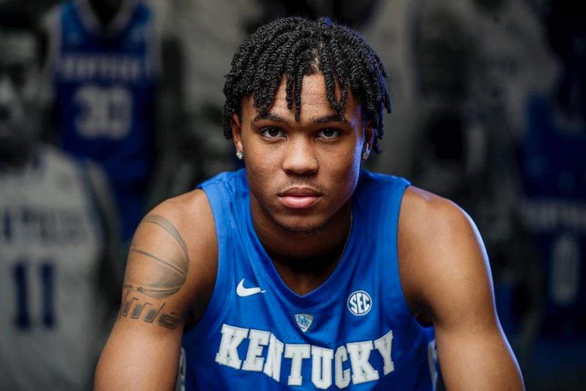 DJ Wagner visited Kentucky for Big Blue Madness in October. One of the other recruiting guests that weekend was Reed Sheppard.
