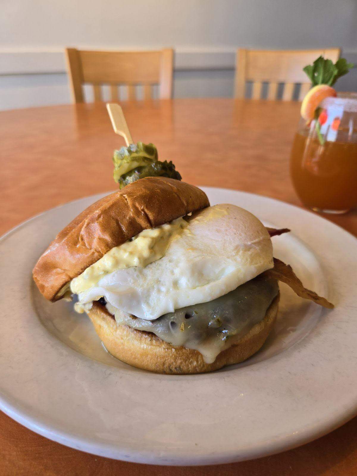 Wild Eggs at Palomar’s Rise and Shine Burger for Lexington Burger Week.