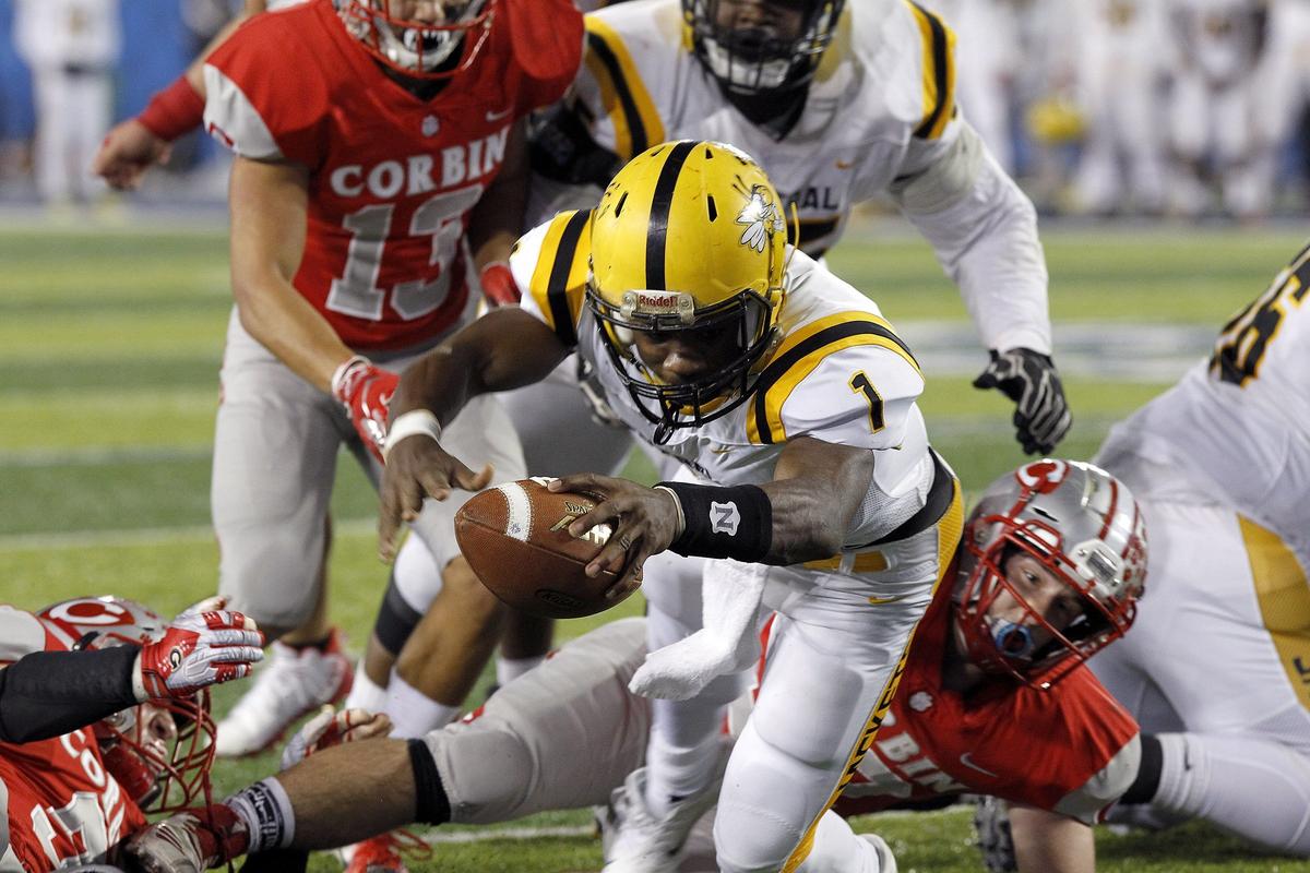 Central quarterback Malik Goodall was MVP of this year’s Class 3A state championship game.