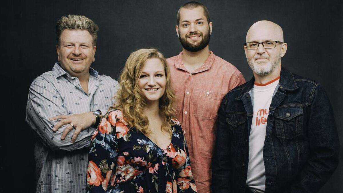 NewTown Band from left: Junior Williams, Kati Penn, Mitchell Cannon and Travis Anderson.