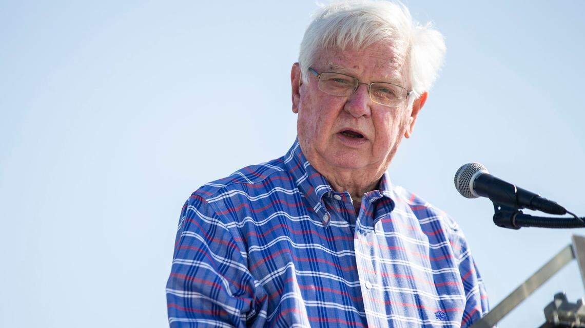 U.S. Rep. Hal Rogers, R-KY, shown speaking on Oct. 21, 2020, became the longest-serving member of Congress from Kentucky on Sept. 2, 2021.