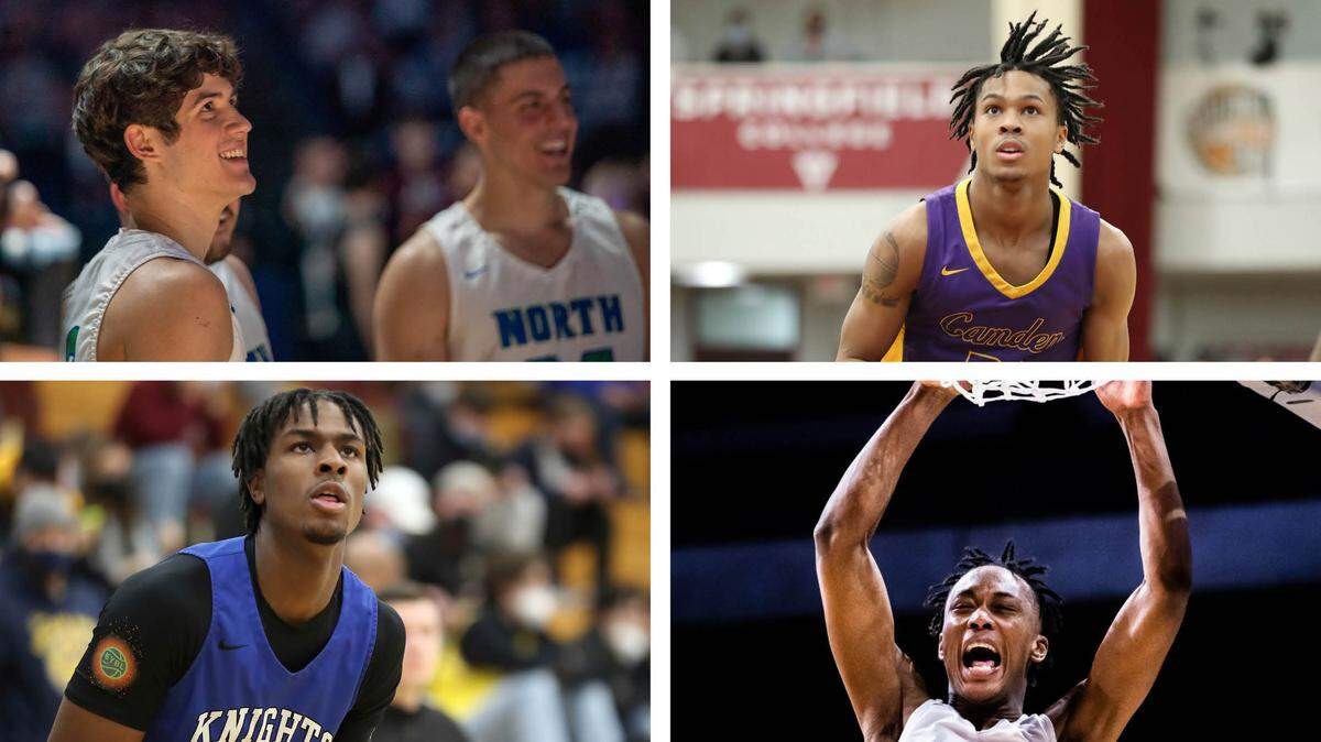 Clockwise from top left, Reed Sheppard, DJ Wagner, Ron Holland and Mackenzie Mgbako are all big names on Kentucky’s recruiting board for the class of 2023.