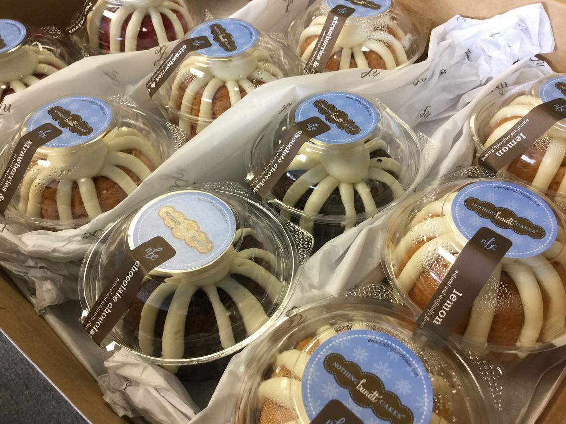 Nothing Bundt Cakes offers red velvet, lemon, white chocolate raspberry and more flavors.