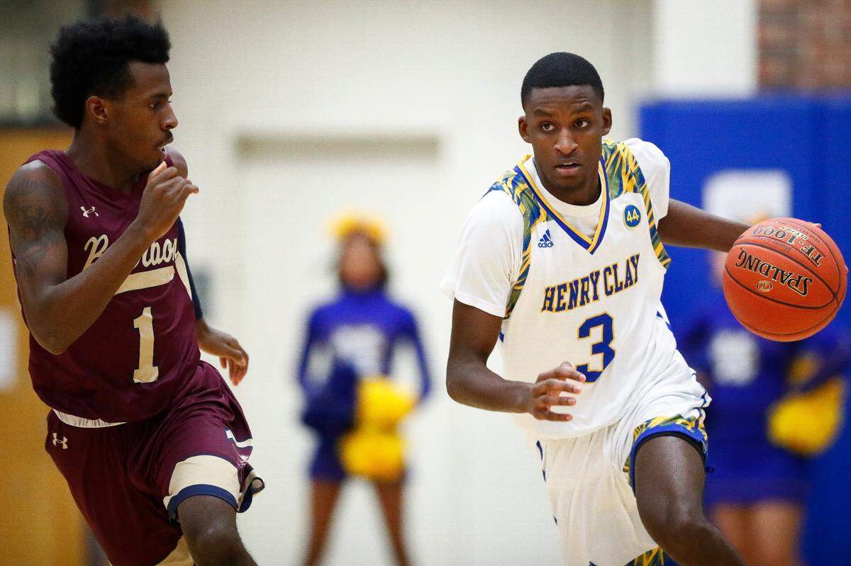 Marques Warrick (3) left Henry Clay as the school’s all-time leading scorer.