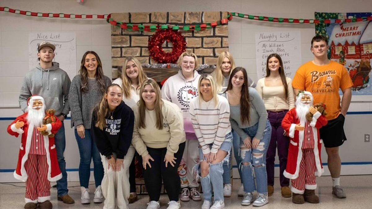 Beth Pugh, an English teacher at Betsy Lane High School in Floyd County, asked her student to write letters to Santa asking for things that money cannot buy.