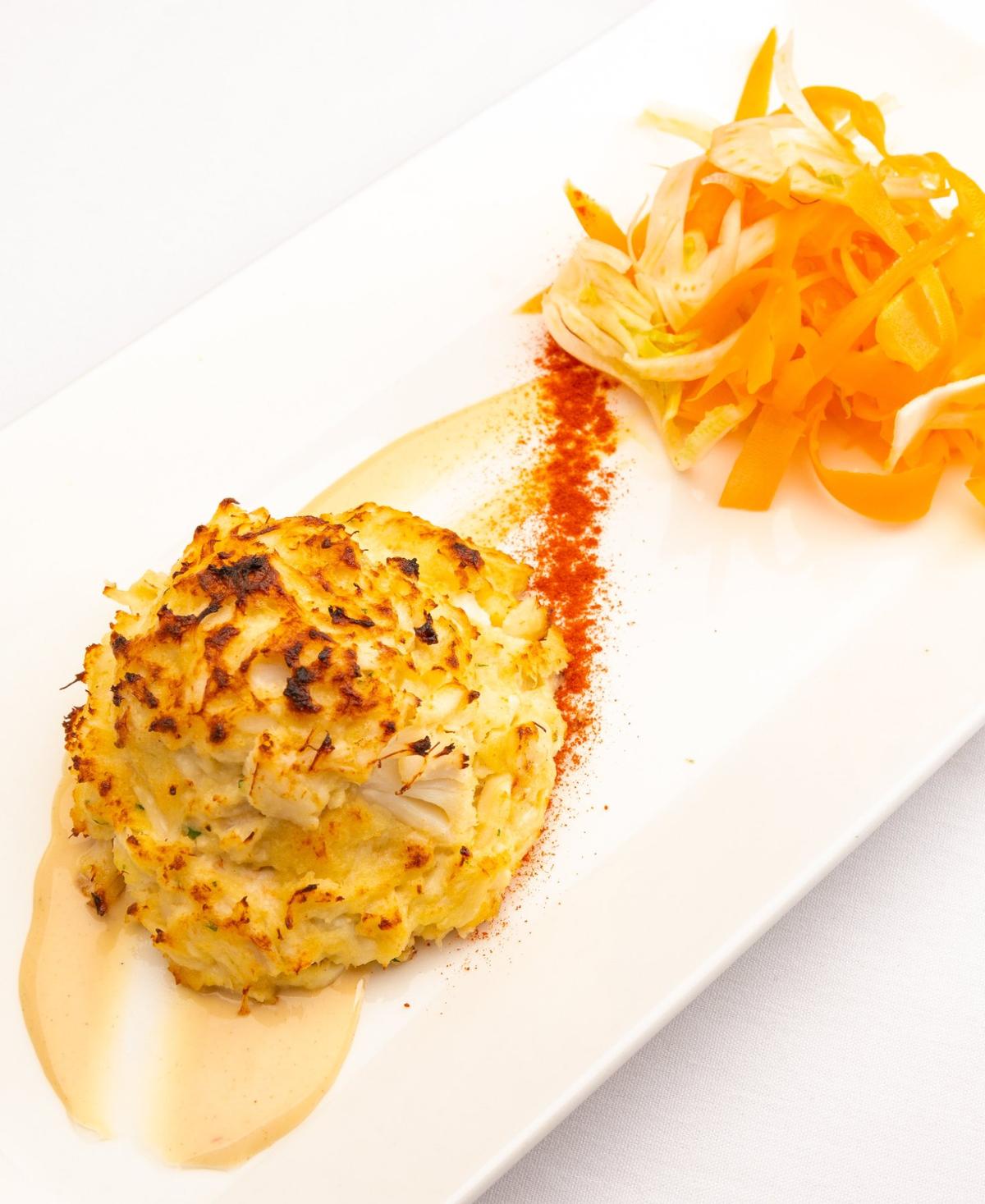 The Jumbo Lump Crab Cake at Tony’s of Lexington ($25) is served hot smoked paprika, shaved carrots and fennel and a mustard aioli. Many local diners consider it the best crab cake in Lexington. “I think the big difference is the amount (of crab used) compared to the filler,” said David Johnson, director of operations for Tony’s.