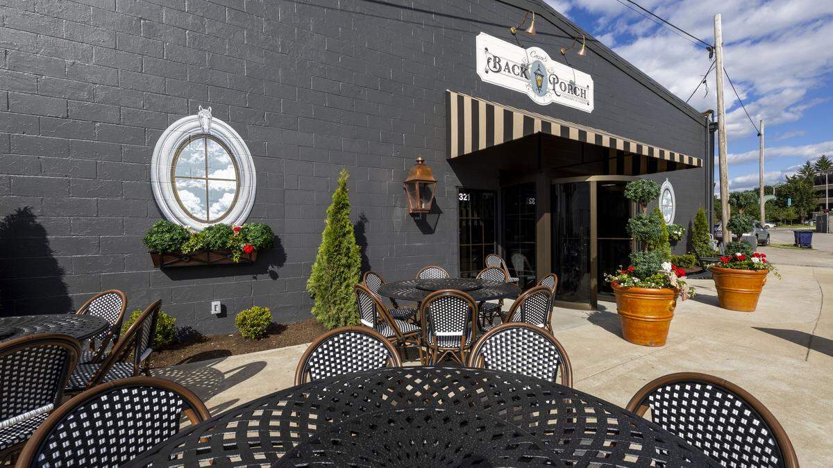 Carson’s Back Porch is located on East Vine Street, behind the popular Lexington restaurant’s Main Street location. The new restaurant will open for lunch and dinner May 18 and plans to offer brunch in two-three months. 