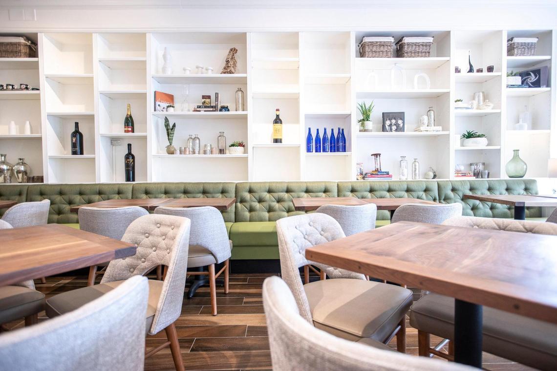 The dining room at Bella Cafe & Grille at 890 E. High St. in Lexington makes for a cozy and intimate dining experience.