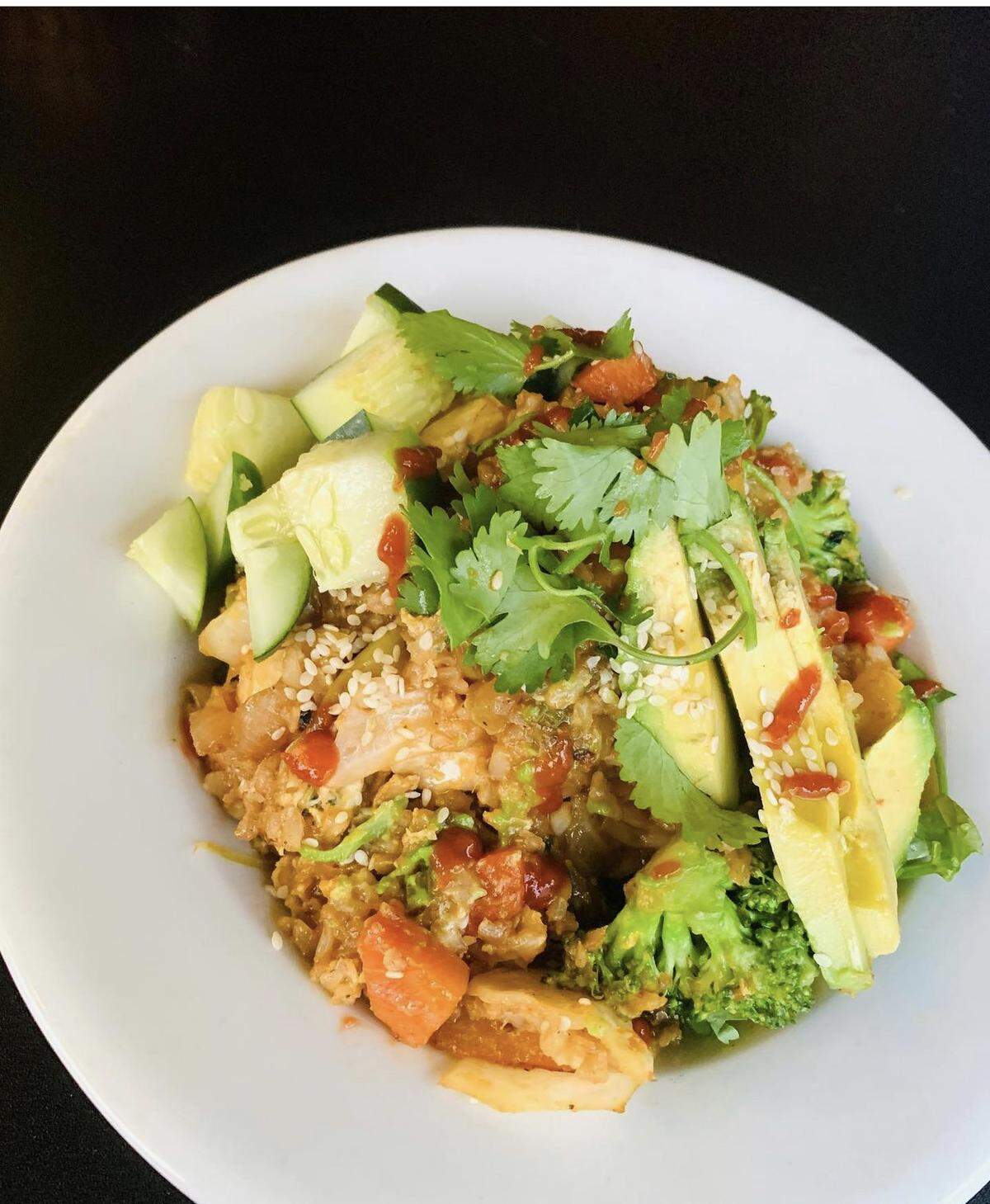 Minglewood will have several entrees to choose from for Lexington Restaurant Week, including ginger stir-fried vegetables with spicy Catfish over fried rice.