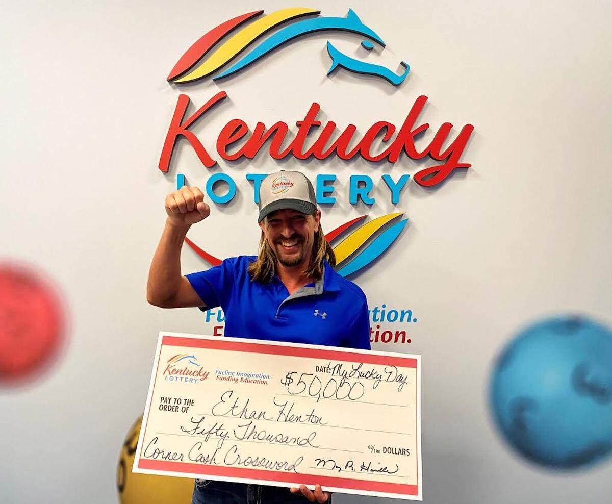 Ethan Henton, from Philpot, won $50,000 in the lottery recently.