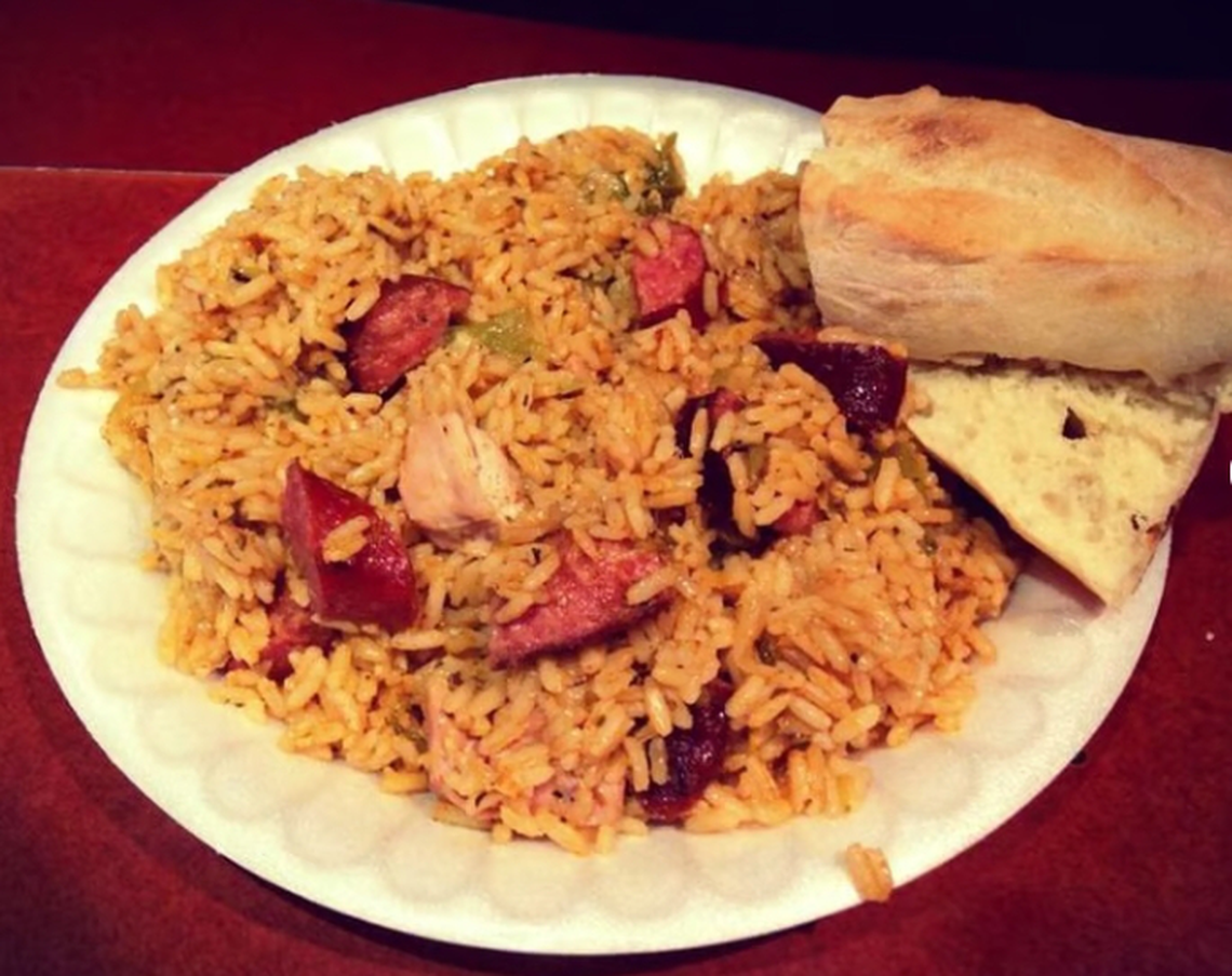 Jambalaya from Bourbon n’ Toulouse.