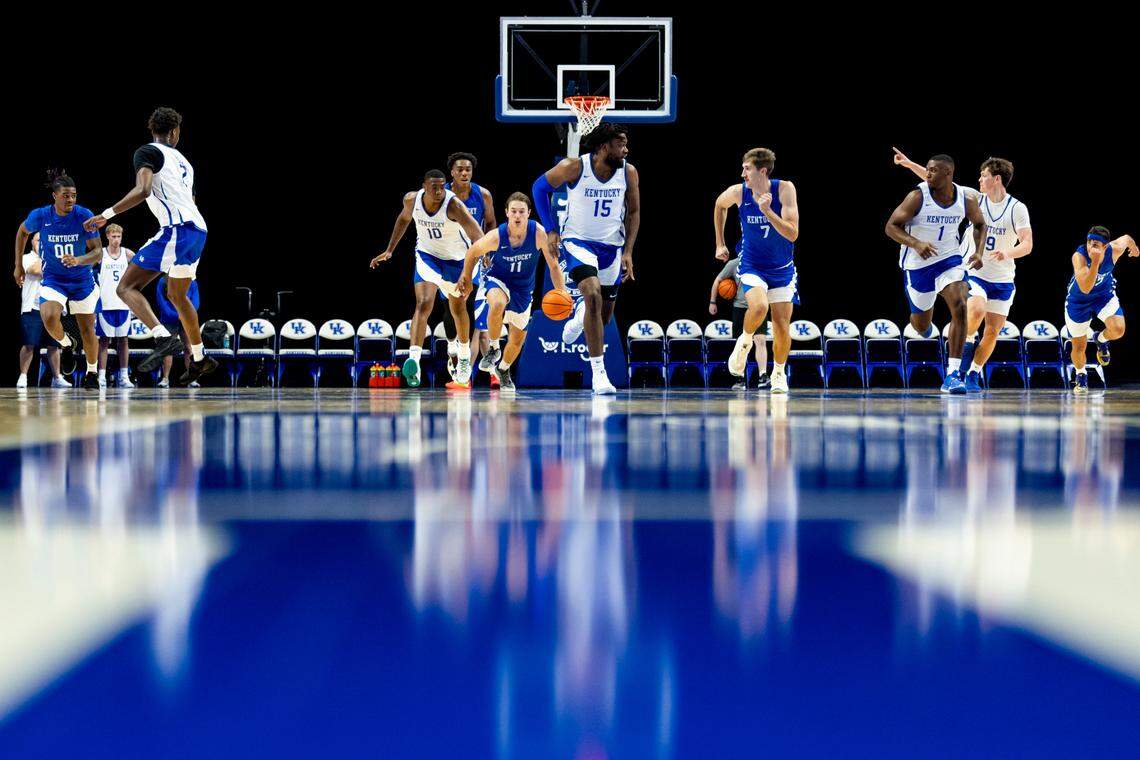 Of Kentucky’s 12 scholarship players, nine have been starters elsewhere before transferring to UK. How head coach Mark Pope plans to maximize his deep roster will be a key question in 2024-25.