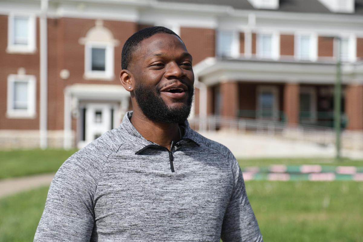 Christian Webb, senior majoring in biology at Kentucky State University, plans to move back home to St. Louis after graduating to pursue his career as a genetic counselor, April 23, 2025.