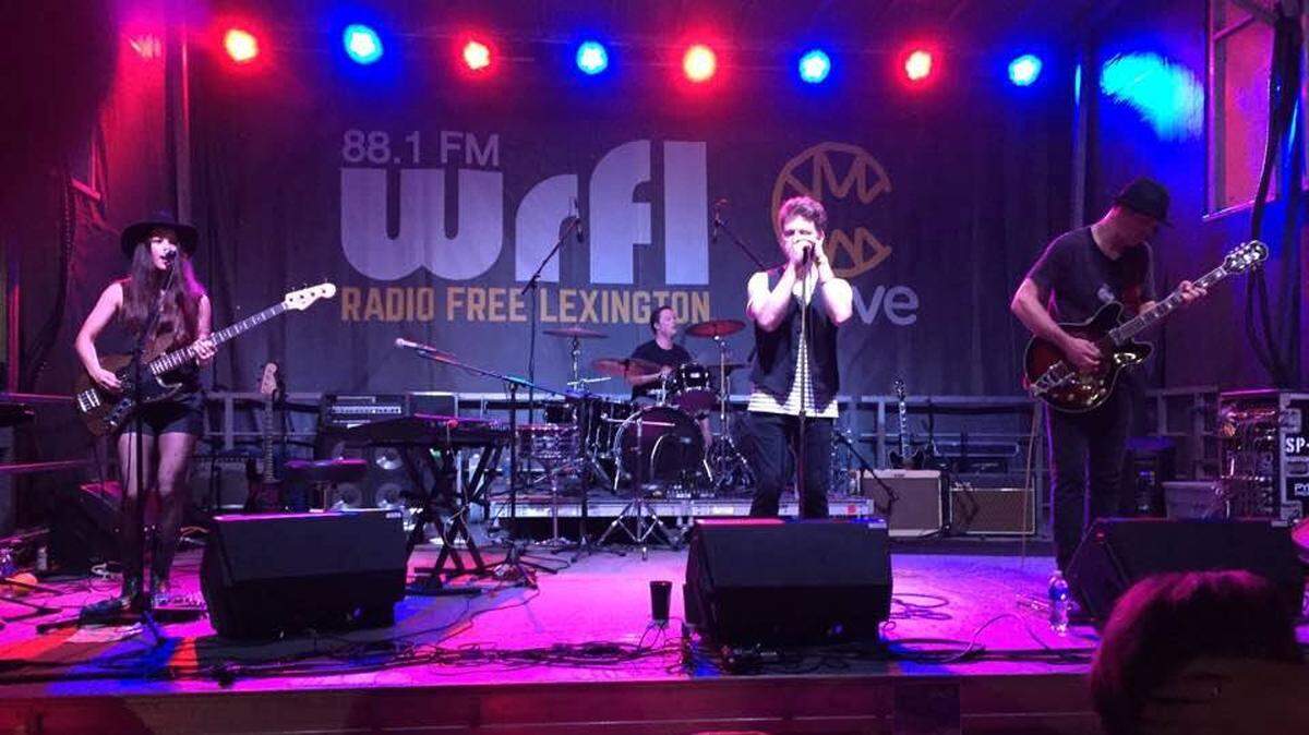 Chico Fellini will celebrate David Bowie with its Saturday performance at the Burl. The band is, from left, Emily Hagihara (bass), Brandon Judd (drums), Chris Dennison (vocals), Duane Lundy (guitar). This 2016 photo was taken at Crave.