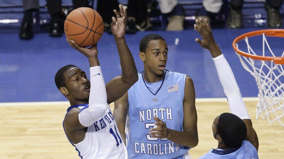 The national champs are playing in Rupp Arena this weekend. How often has that happened?