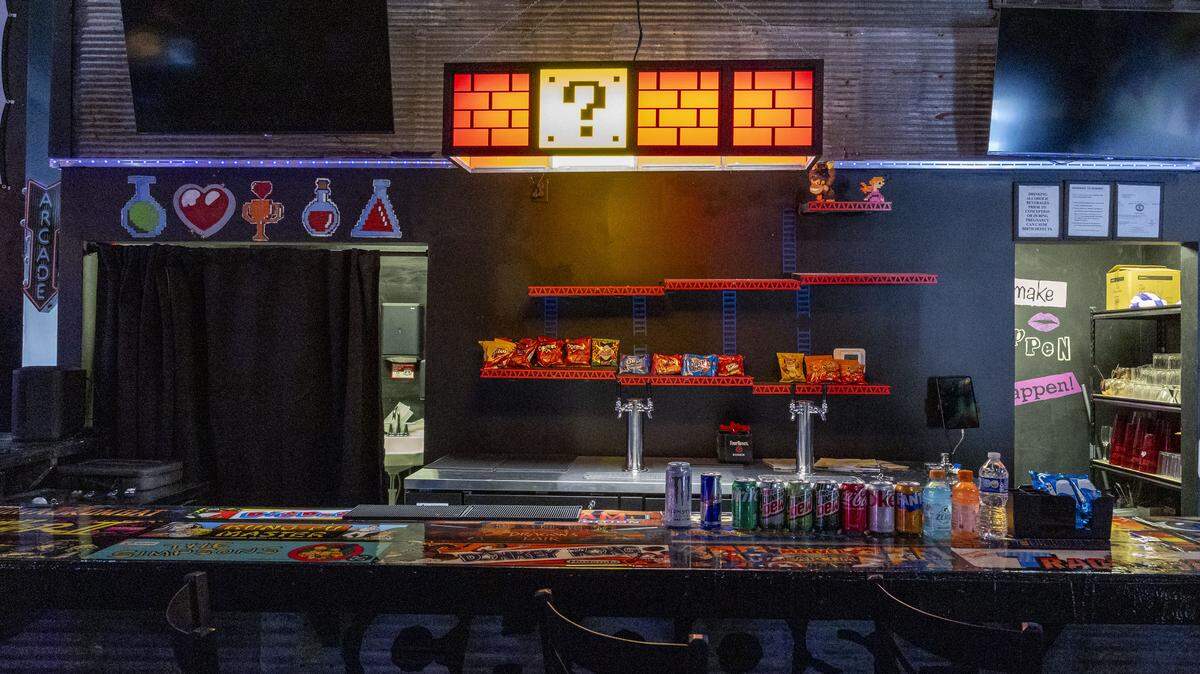 Retro Social Freeplay Arcade has a bar with draft beer and a custom cocktail menu, each with a video game themed name like Kirby’s Hangover, Hadduken and Tonic the Hedgehog. The vintage arcade has daily drink specials and is open to all ages until 9 p.m. (21 and over). Food trucks are on site Fri.-Sun. 