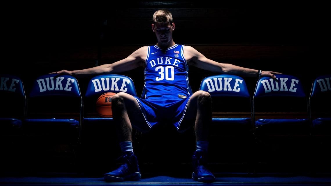Kyle Filipowski posted several photos on social media following his official visit to Duke in June.