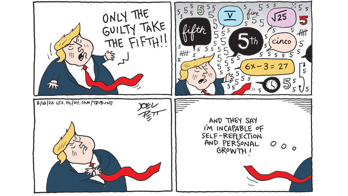 Joel Pett: Trump takes the fifth