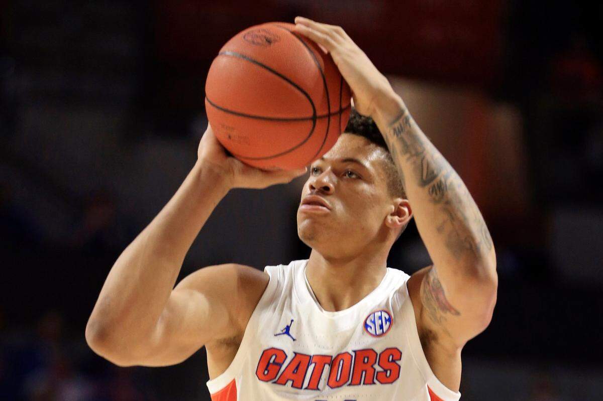 Keyontae Johnson of Florida, the SEC’s preseason player of the year in 2020, is hoping to return to the Gators lineup after sitting out most of last season. Johnson collapsed during a timeout in a game last December.