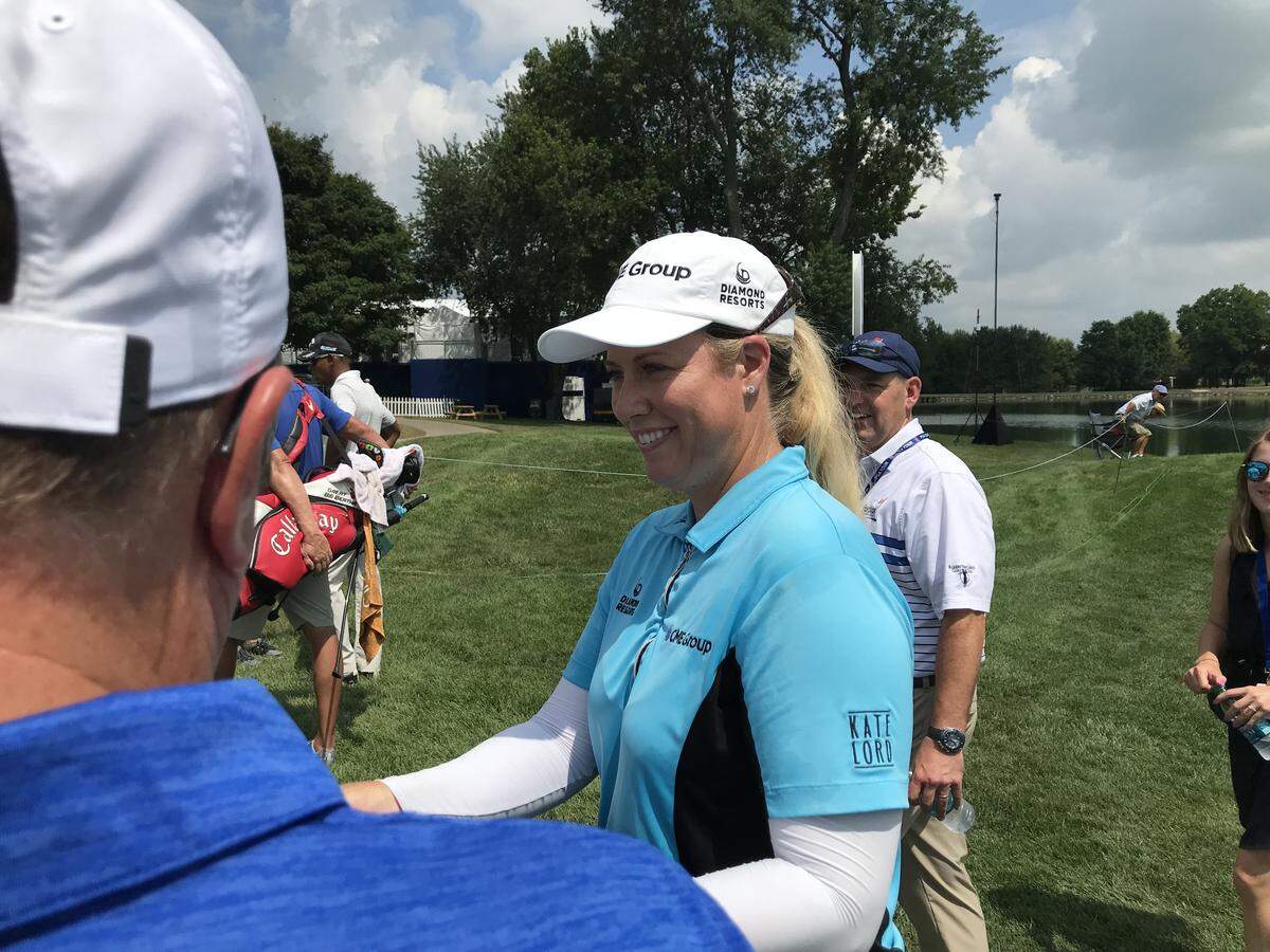 Brittany Lincicome will become only the fifth woman to tee off in a PGA Tour event when she competes in the Barbasol Championship at Keene Trace Golf Club in Nicholasville this weekend.