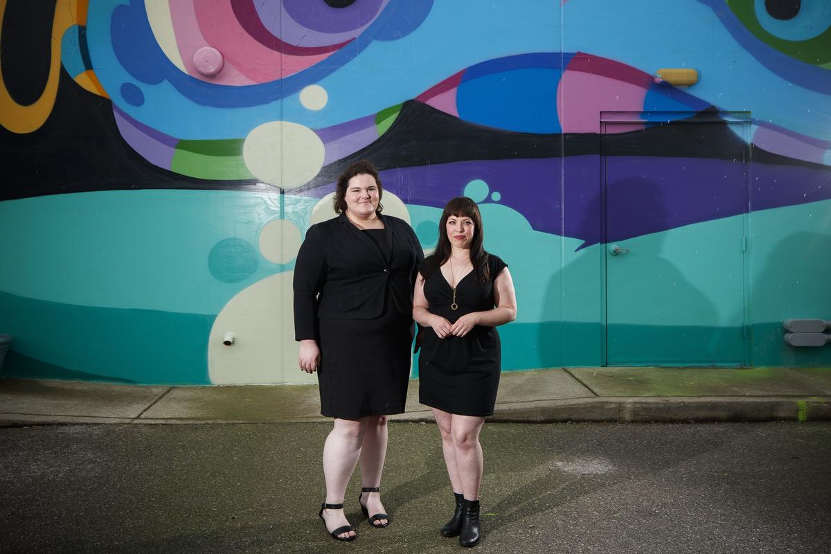 Abortion Monologues production manager Kacy Johnson, left, and artistic director Stacie Sexton, both of Lexington. The first show debuted in 2017 and now the second will run for two nights at Cosmic Charlie’s starting June 19.