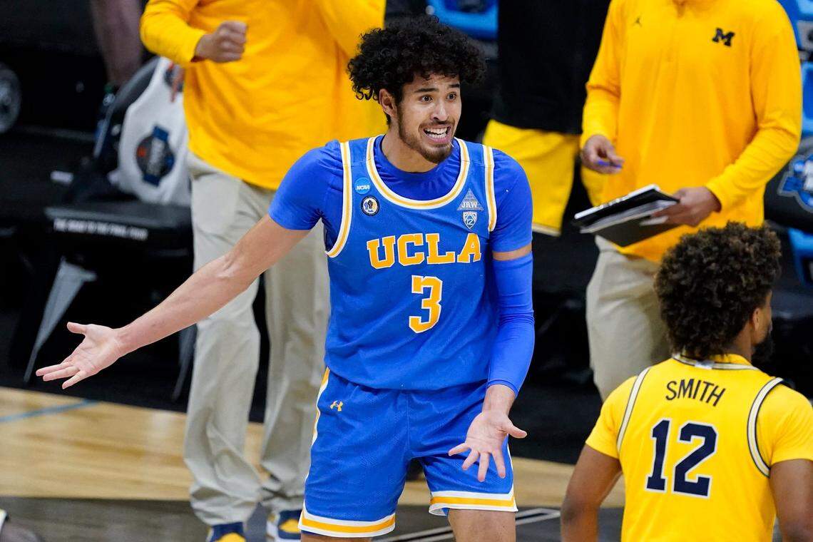 Former Kentucky Wildcats guard Johnny Juzang (3) led UCLA from the First Four to the Final Four in the 2021 NCAA Tournament.