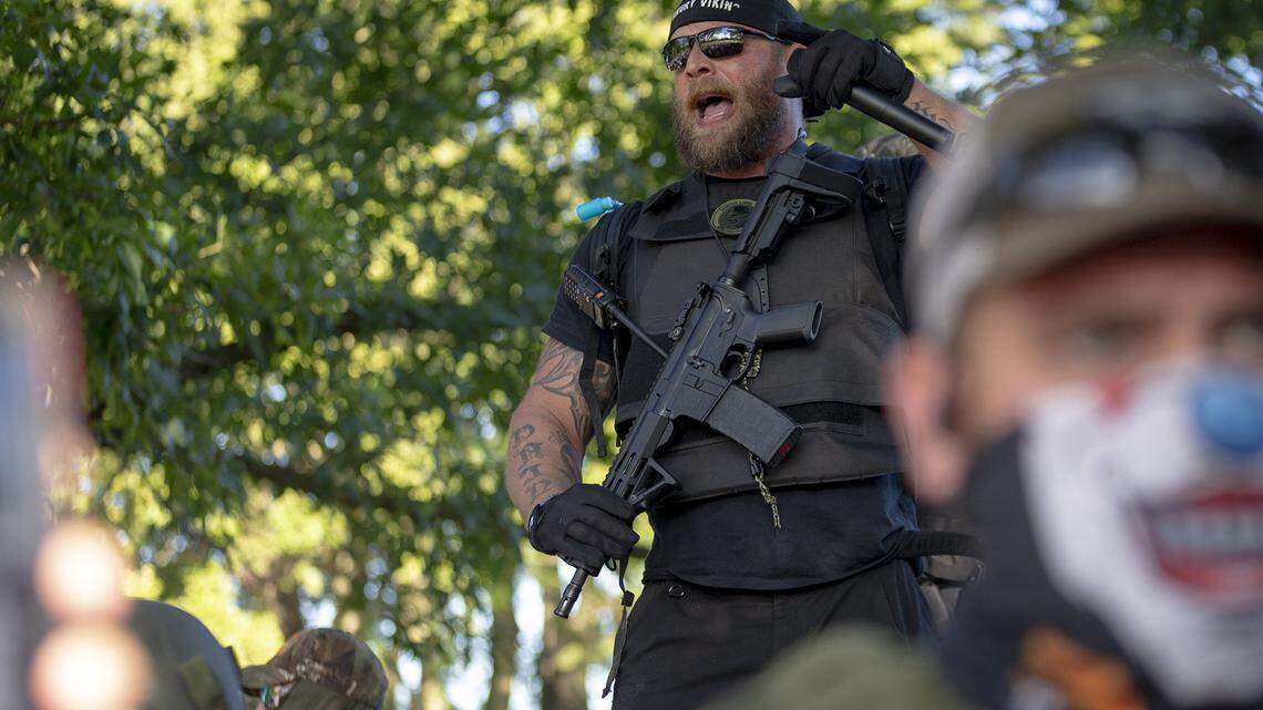 Who is the ‘Angry Viking’ that was at Kentucky Derby protests in Louisville?