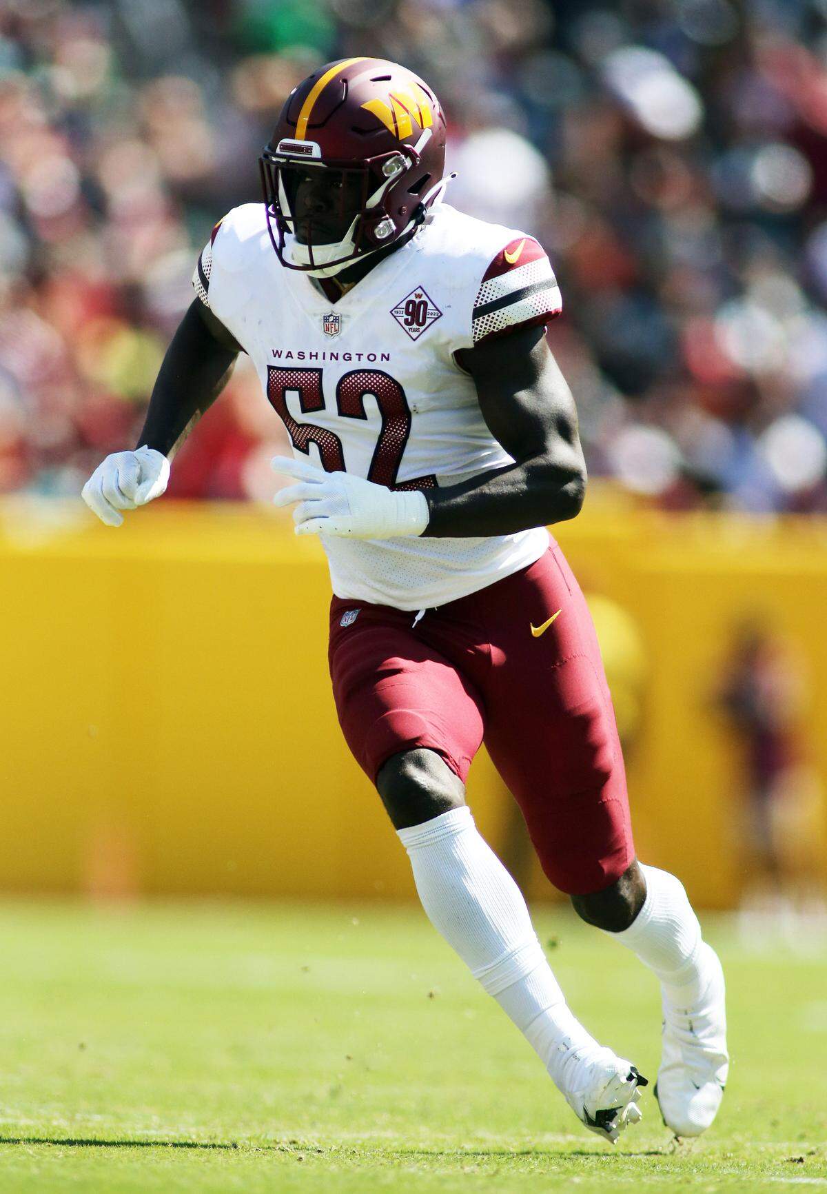 Commanders Coach Ron Rivera said of former Kentucky star Jamin Davis: “By no means is he a finished product, but he’s done such a good job.”