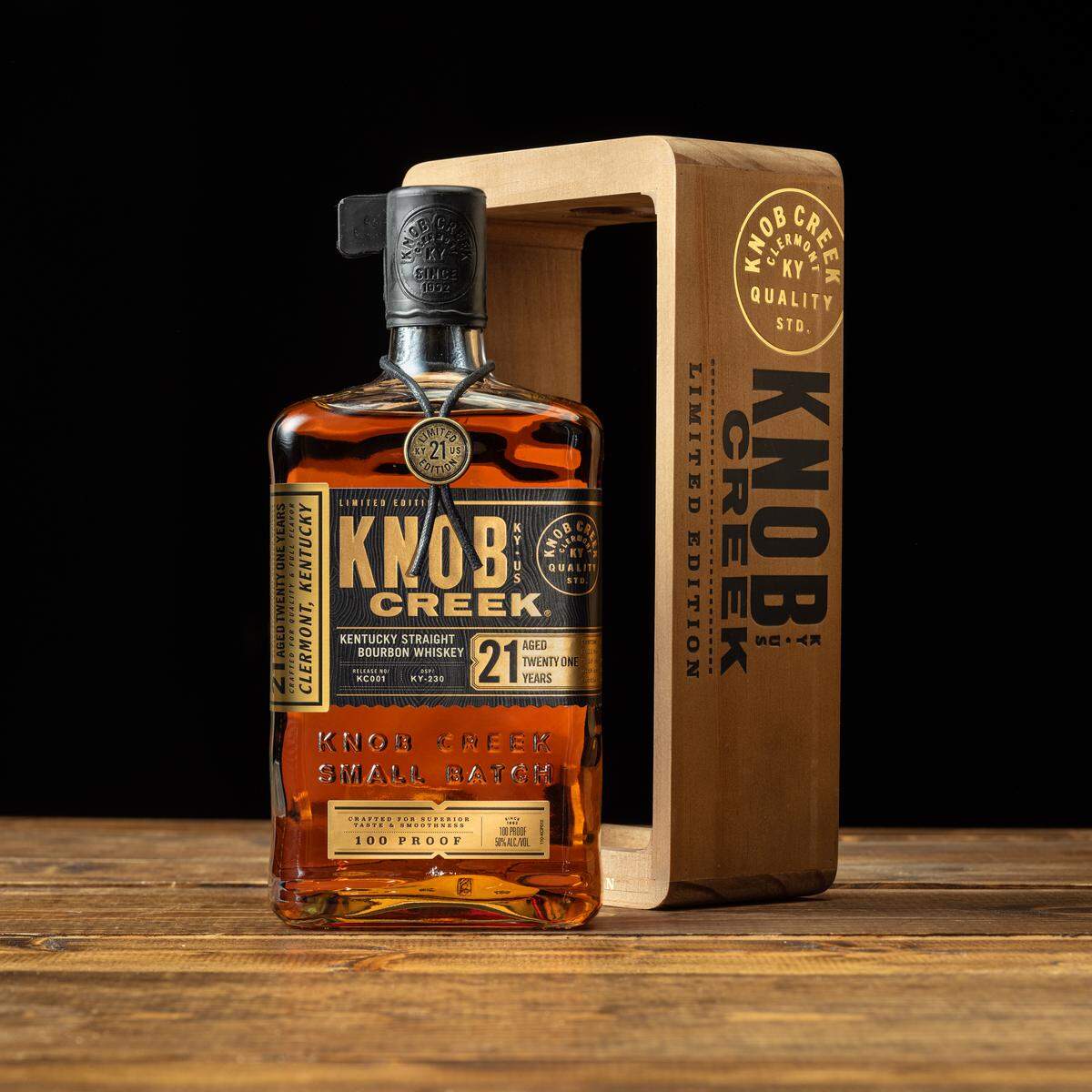 Knob Creek 21 Year Old is the oldest release to date from the bourbon and from the James B. Beam Distilling Co. in Clermont, Ky. The limited release will be available nationwide with a suggested retail price of $249.99.
