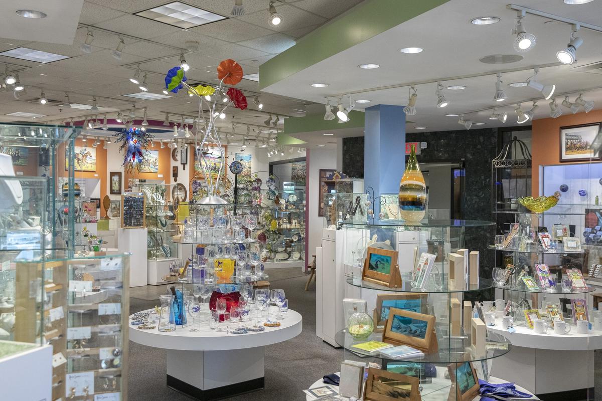 The Artique Gallery sells handcrafted jewelry and gifts. The store is moving to a new location in the Fayette Mall, next to Eddie Bauer.