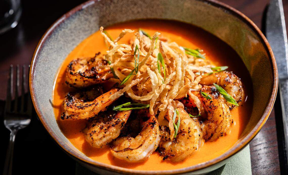 Millstone’s shrimp and grits made with Weisenberger grits.