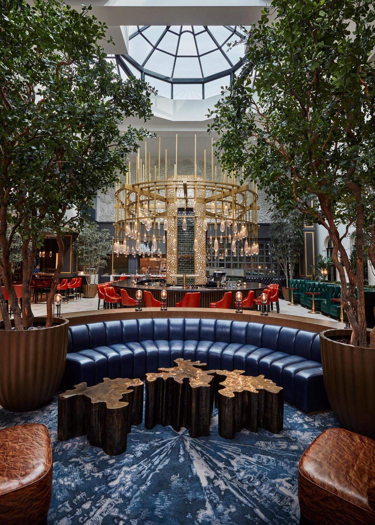 The lobby bar, Autograph, at the Lytle Park Hotel in Cincinnati.