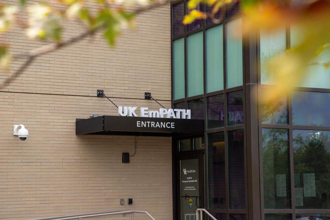 The entrance for the new behavioral health emergency room at Eastern State Hospital in Lexington, Kentucky.
