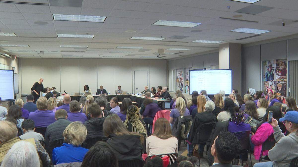Community members packed a Project Right Size meeting Nov. 21 at Fayette County Public Schools’ Central Office.