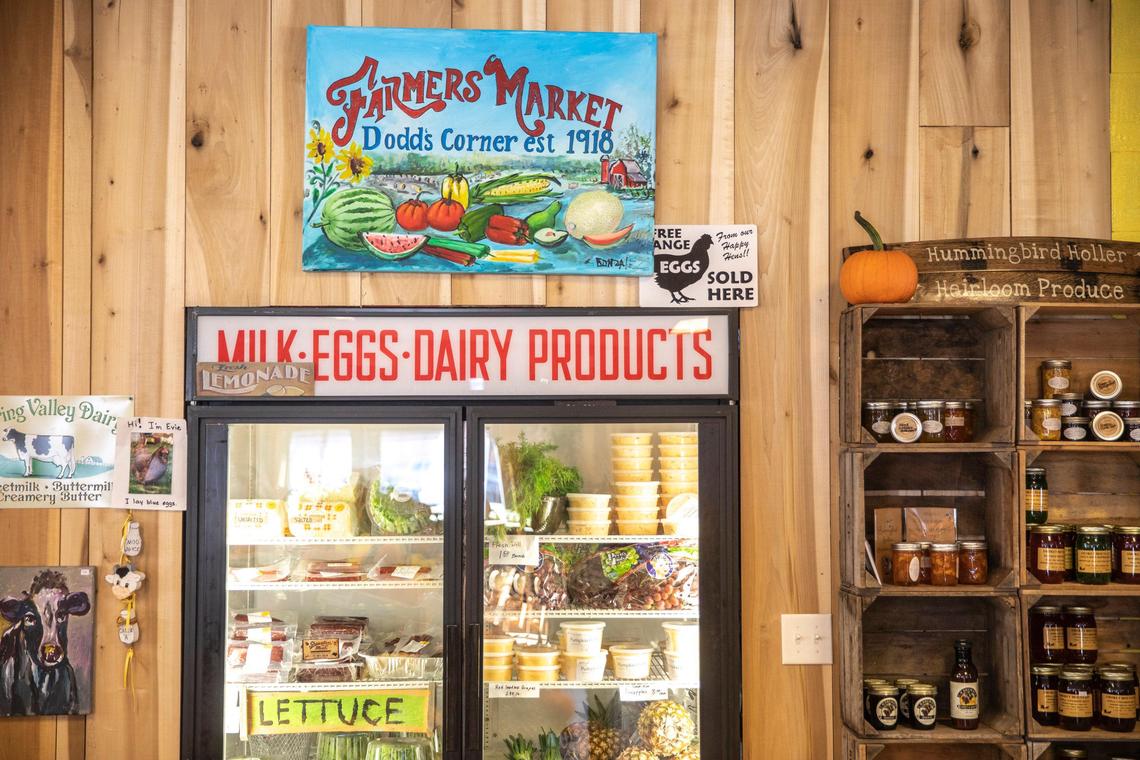 Dodd’s Corner Farmer’s Market offers many local and Kentucky-grown or made food items in Nicholasville, Ky.. Wednesday, Oct. 23, 2019. Wednesday, Oct. 23, 2019.