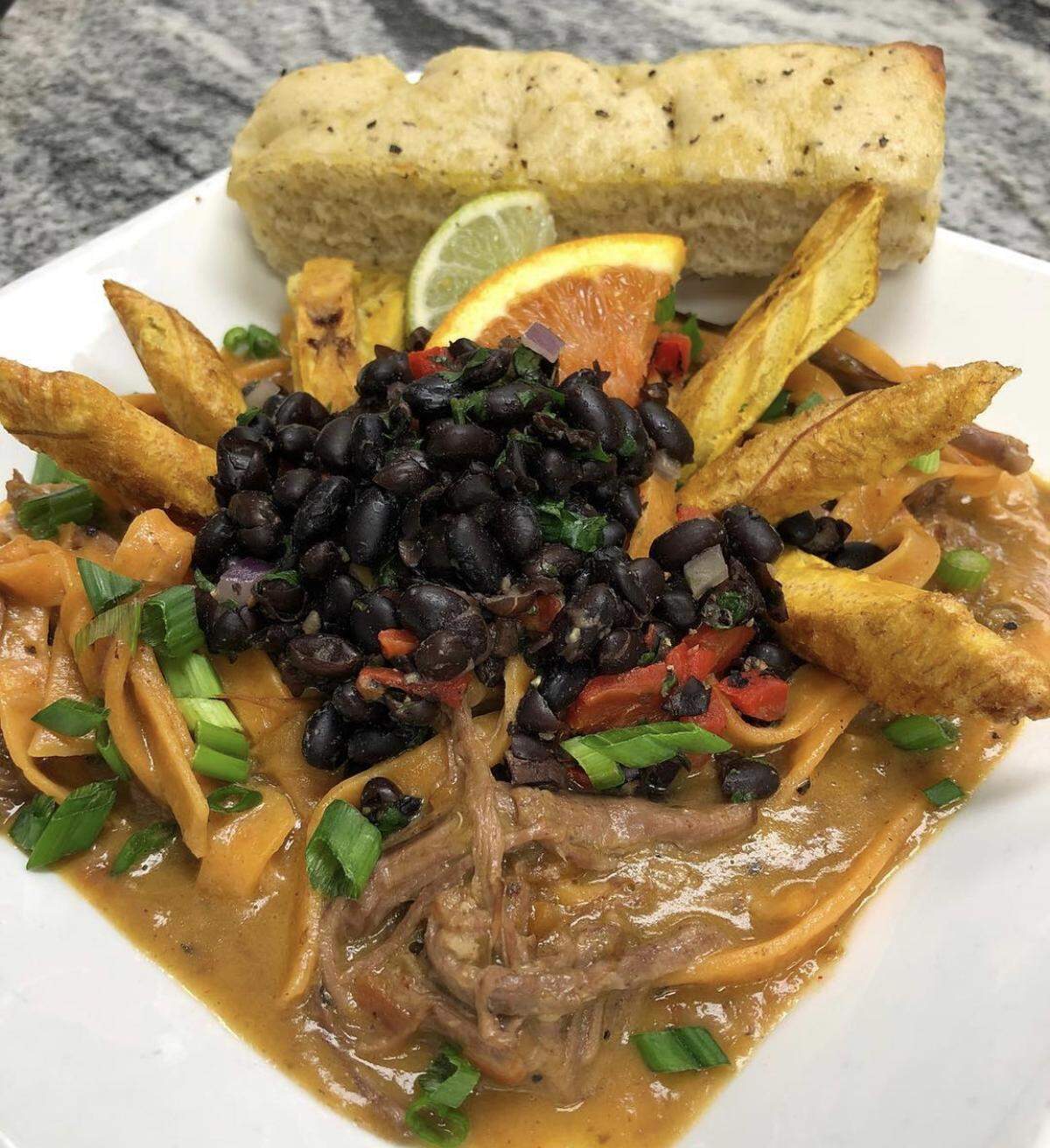 Pasta Garage will offer Pabellon Noodle – red pepper-infused fettucine topped with shredded beef, black beans with fried plantains. Quesillo Venezolano custard will be available for dessert.