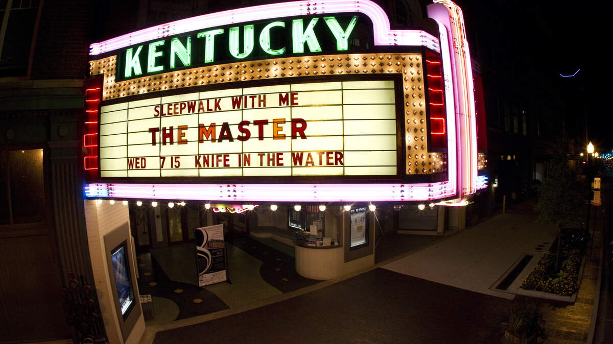 Kentucky Theatre marquee on Sept. 25 in downtown Lexington