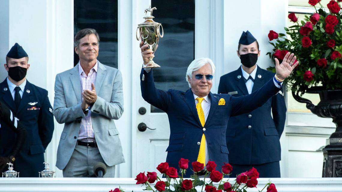 ‘I feel like I just won my first Derby.’ Baffert ties 68-year-old record, drinks up.