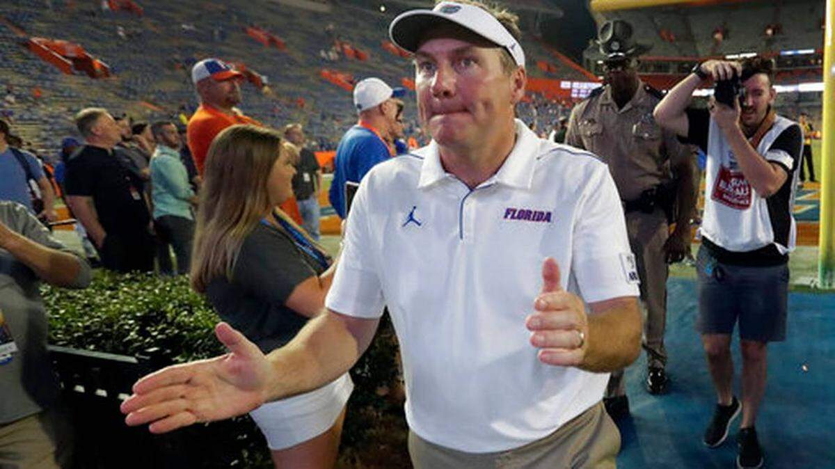 Florida Coach Dan Mullen is among those in the Gators football program to test positive for COVID-19.