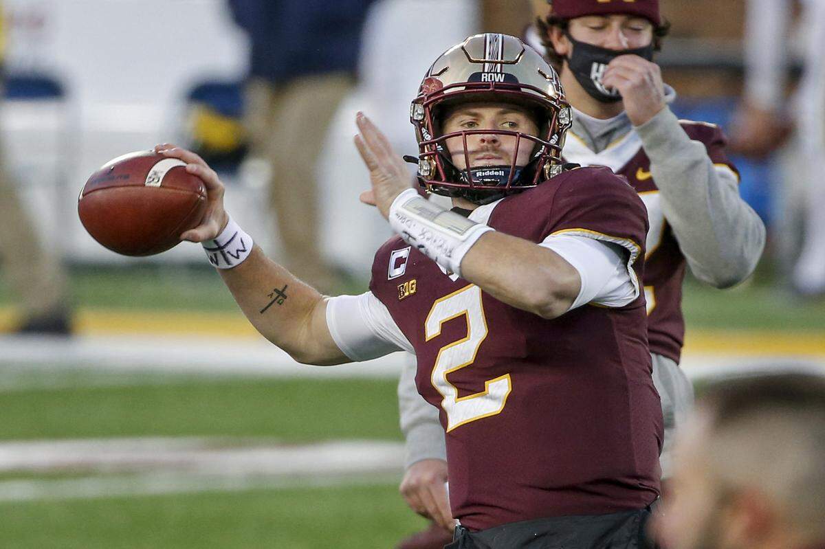 Former Ryle standout Tanner Morgan has thrown 46 touchdown passes over three seasons at Minnesota.