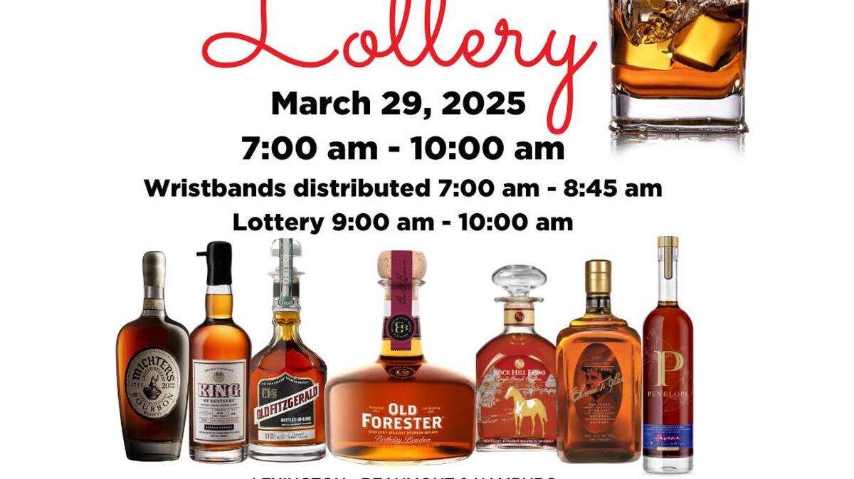 Liquor Barn is holding a lottery at some stores to select customers who will be allowed to buy limited release bottles of bourbon.