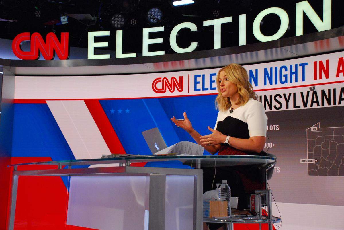Pamela Brown on Election Night at CNN.