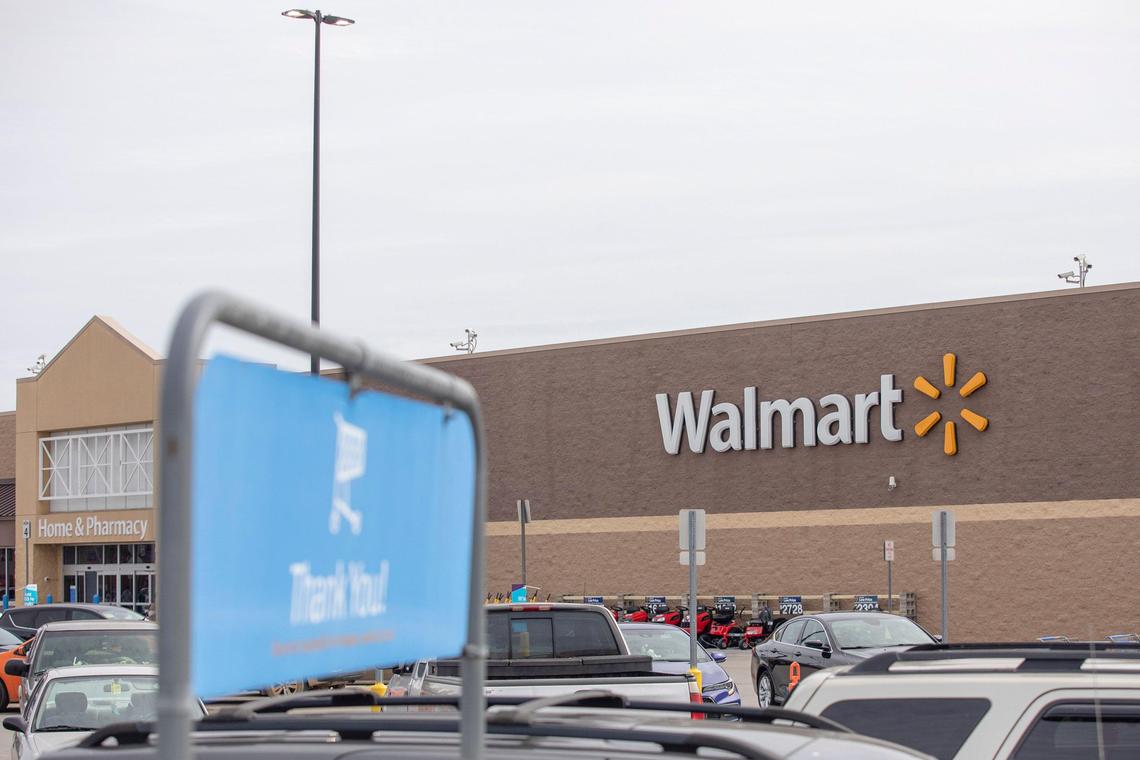The Walmart in Cynthiana, Ky., on Monday, March 9, 2020. Kentucky Gov. Andy Beshear said during a Capitol news conference Monday morning that the stateÕs first COVID-19 case out of Harrison County is an employee of the Walmart in Cynthiana.