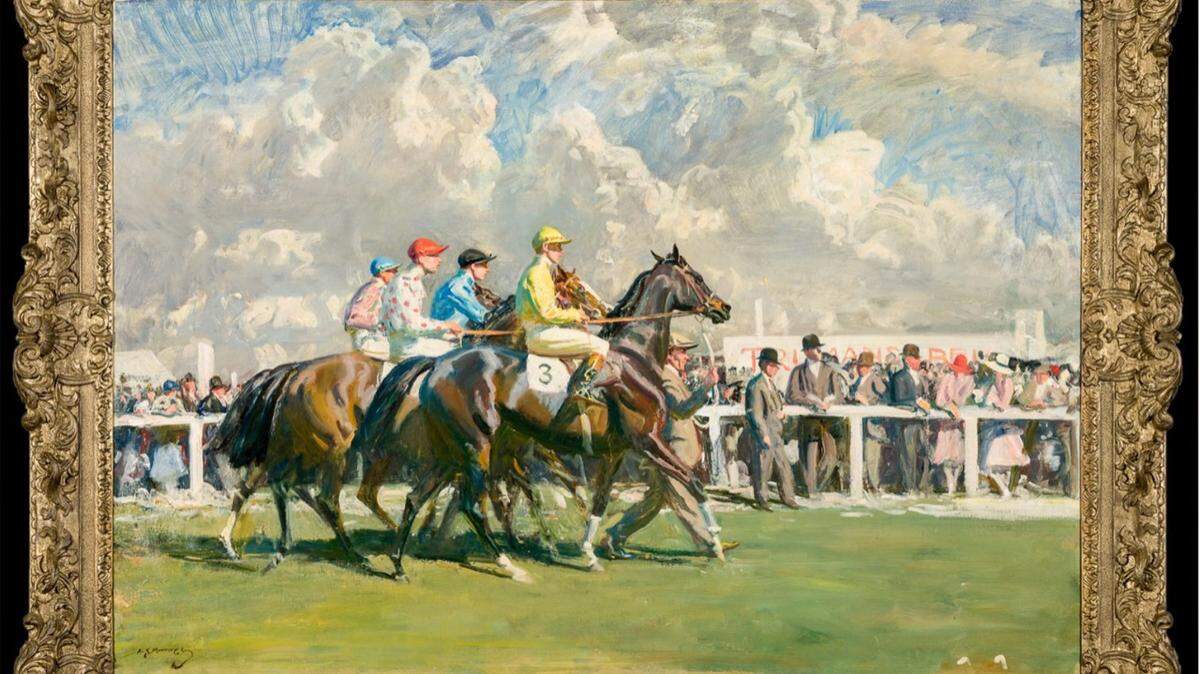 “Going Out, Epsom” by Sir Alfred Munnings is expected to bring at last $3 million in the Keeneland Sporting Art Auction on Nov. 18.