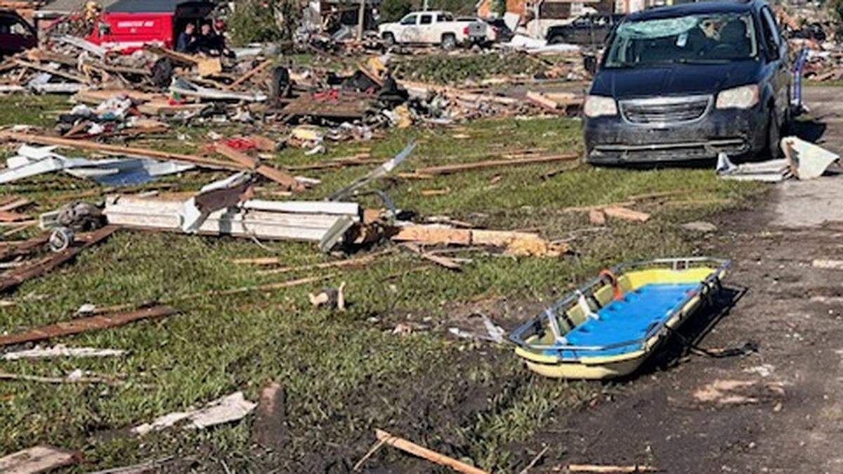 The Sunshine Hills area of Laurel County was hit hard by storms and a presumed tornado early May 17, 2025.