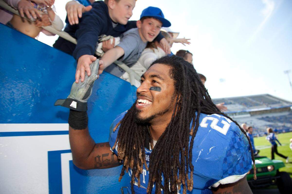 From his safety position, Winston Guy made over 100 tackles for Kentucky in 2010 (106) and 2011 (120).