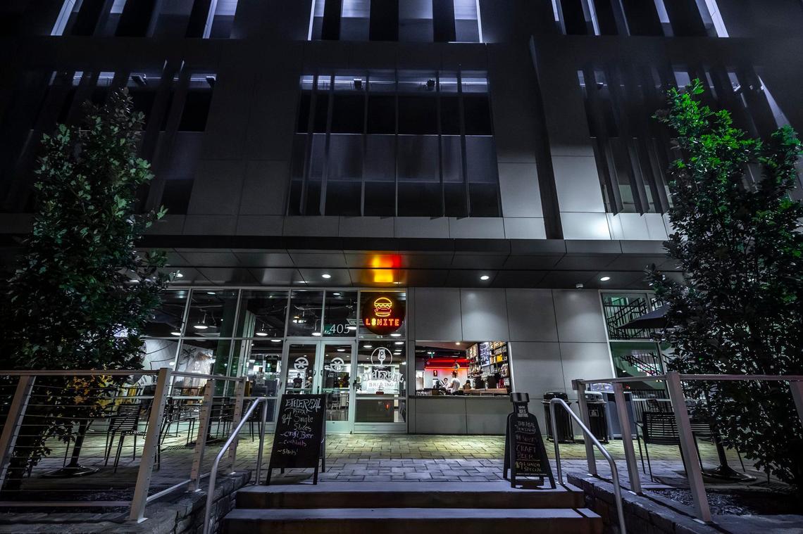 L8NITE, a late-night restaurant owned by University of Kentucky student Mohamed Weheba, is located at the Cornerstone building on UK’s campus at the intersection of South Limestone and Winslow Street. Weheba said UK is limiting the size of exterior signage he can use to advertise his business.