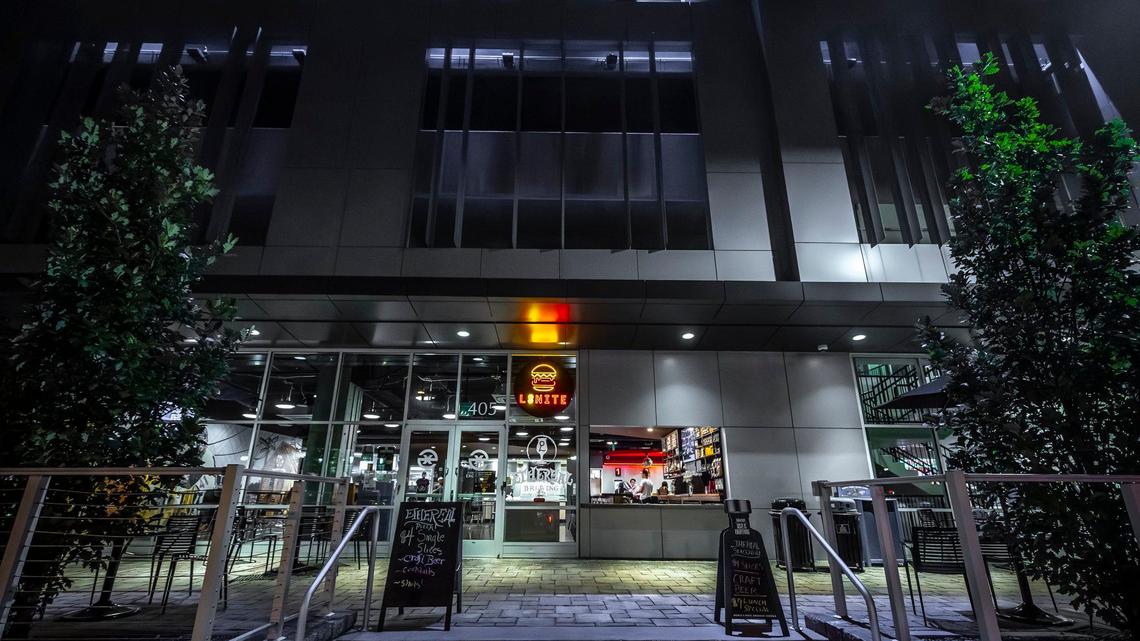 L8nite, a late night eatery owned by University of Kentucky student Mohamed Weheba, is located at the Cornerstone building on UK’s campus at the intersection of South Limestone and Winslow Street. Weheba said UK is limiting the size of exterior signage he can use to advertise his business.