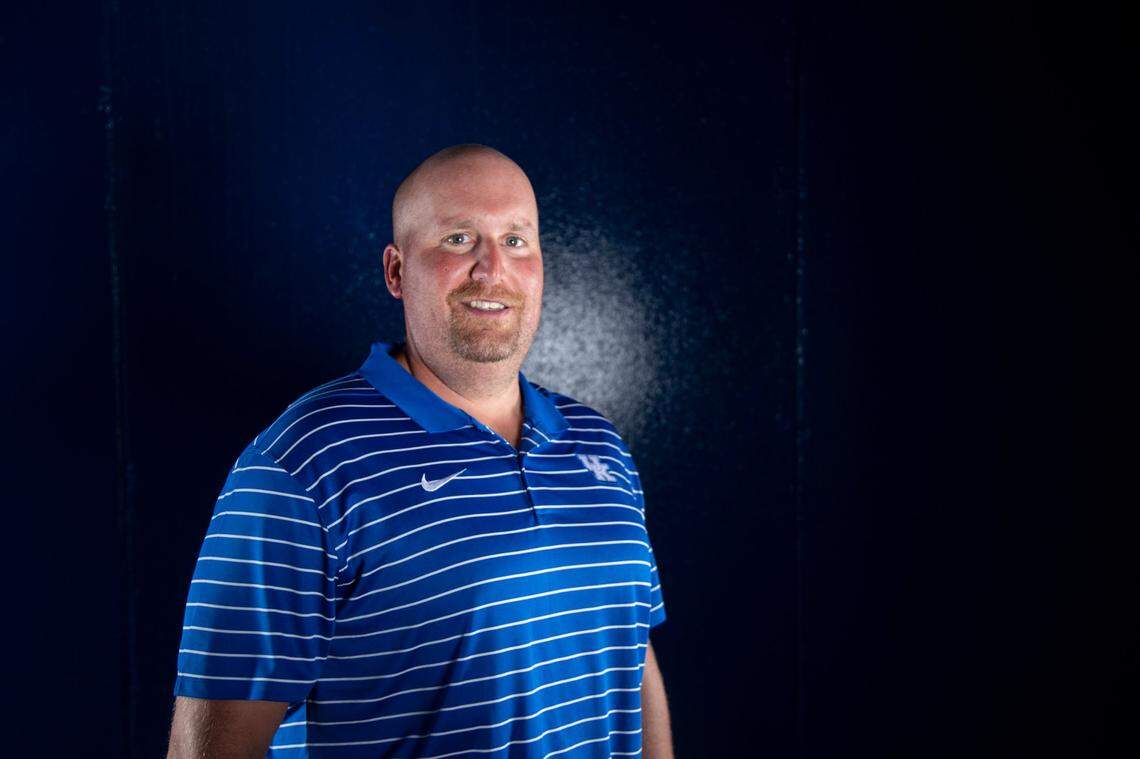 New Kentucky offensive line coach Zach Yenser says developing two new starters for UK at offensive tackle in 2022 will “be fun but it is definitely a challenge.”