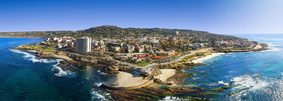La Jolla offers breathtaking views of coves and rocky cliffs in San Diego.